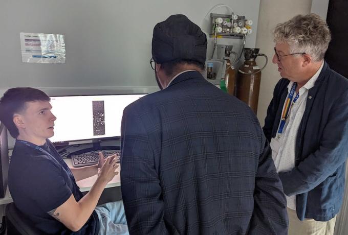 Warinder Juss MP visits the UK DRI at Imperial